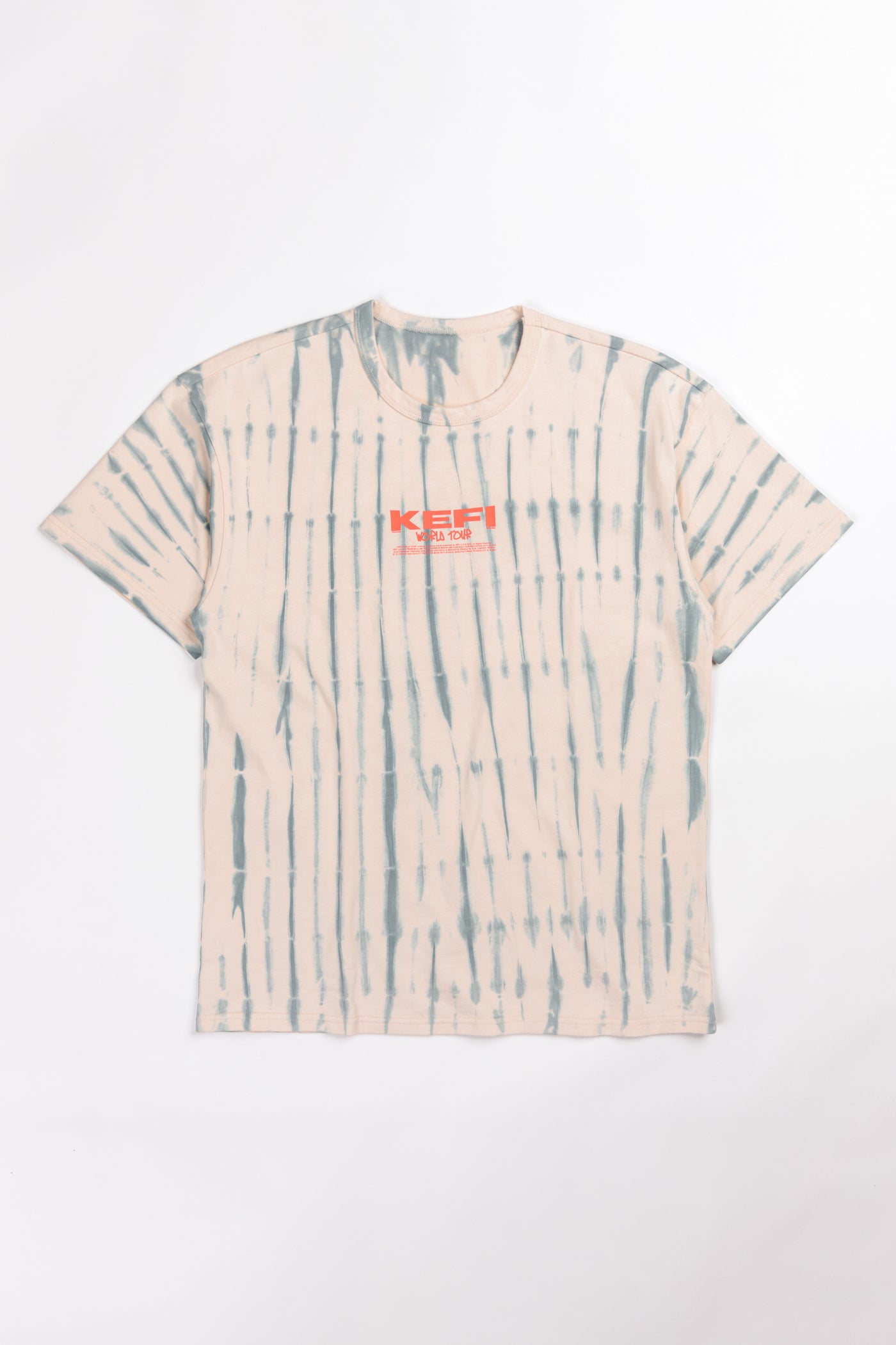 World Tour T-Shirt - Coral Sand Tie-Dye